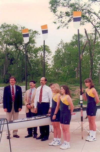 A boat christening.